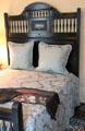 Bed made for President's daughter Fanny Hayes when she lived in White House at Hayes Presidential Home. Fremont, OH.