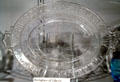 Bunker Hill Birthplace of Liberty pressed glass plate for Centennial Exhibition at Milan Historical Museum. Milan, OH.