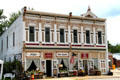 Painted heritage commercial building on Milan town square. Milan, OH