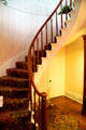 Spiral staircase in old house of National Heisey Glass Museum. Newark, OH.