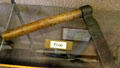 Froe tool for cleaving shingles at Carillon Historical Park. Dayton, OH.