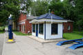 Sun Oil Station with pagoda roof at Carillon Historical Park. Dayton, OH.