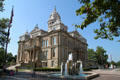 Miami County Courthouse with fountain. Troy, OH.
