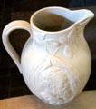 Rookwood pottery pitcher with face of assassinated President James A. Garfield at Garfield NHS. Mentor, OH.