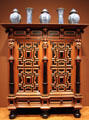 Oak, ebony & rosewood wardrobe from Holland at Cleveland Museum of Art. Cleveland, OH.