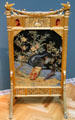 Firescreen with rooster & hen by Herter Brothers of New York at Cleveland Museum of Art. Cleveland, OH.