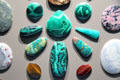 Cabochon gemstones at Cleveland Museum of Natural History. Cleveland, OH