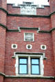 Facade decorations of Haydn Hall at Case Western Reserve University. Cleveland, OH.