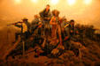 Painting of Custer's Last Stand by Frederic Remington at Woolaroc Museum. Bartlesville, OK.