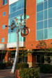 Hartfield Plaza Courthouse Square with Galaxy sculpture by Andrew Carson. Salem, OR.