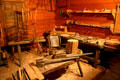 Leonard chair shop log cabin from Ohiopyle, PA, in Pennsylvania State Museum. Harrisburg, PA.