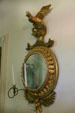 Mirror with eagle in entrance hall of Wheatland. Lancaster, PA.