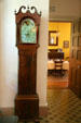 Grandfather clock & breakfast room at Wheatland. Lancaster, PA.