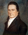 Portrait of Dewitt Clinton responsible for the Eire Canal by James Sharples Junior? in National Portrait Gallery. Philadelphia, PA.