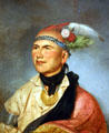 Portrait of Joseph Brant by Charles Willson Peale in National Portrait Gallery. Philadelphia, PA.
