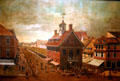 Painting of Old Court House in Philadelphia in National Portrait Gallery. Philadelphia, PA.