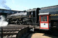 Canadian Pacific steam locomotive 2317 on turntable at Steamtown. Scranton, PA.