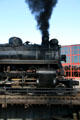 Front end of Canadian Pacific steam locomotive 2317 at Steamtown. Scranton, PA.