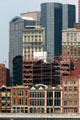 Double black octagonal towers of PNC Plaza. Pittsburgh, PA.