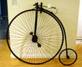 Columbia high-wheeler bone shaker bicycle at Frick Mansion Auto Collection. Pittsburgh, PA.