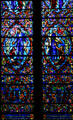 Stained glass details of historical figures in Heinz Chapel. Pittsburgh, PA.