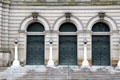Entrance doors of Carnegie Museum. Pittsburgh, PA.