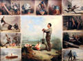 Abraham Lincoln, Rail Splitter painting by David Gilmour Blythe at Carnegie Museum of Art. Pittsburgh, PA.
