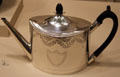 Silver teapot by Duncan Urquhart & Napthali Hart of London at Carnegie Museum of Art. Pittsburgh, PA.