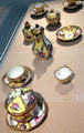 Yellow & white quatrefoil tea & coffee service by Meissen Porcelain Manuf. of Germany at Carnegie Museum of Art. Pittsburgh, PA.
