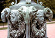 The Breakers sculpted bronze lamp post. Newport, RI.