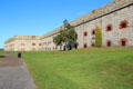 Exterior defense walls of Fort Adams now a State Park. Newport, RI.