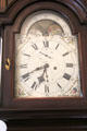 Hallway tall clock face at Chepstow. Newport, RI.
