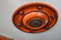 Stick-style wooden ceiling medallion at Newport Art Museum. Newport, RI.