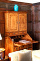 South German Baroque desk in Morning Room at Rough Point. Newport, RI.