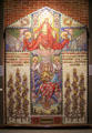 Memorial mosaic from Our Lady of Victories Church by Jean Maume of Paris marks World War I at Museum of Work & Culture. Woonsocket, RI.