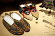 Cheyenne & Ojibwa Moccasins at South Dakota State Historical Society Museum. Pierre, SD.