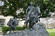 Texas Ranger Frontier Battalion sculpture by Ricardo O. Cook at Memorial Hall of Witte Museum. San Antonio, TX.