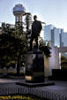George Bannerman Dealey Statue & Reunion Tower. Dallas, TX.