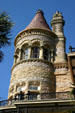 Bishop's Palace corner tower. Galveston, TX.