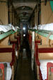Interior of Pullman sleeping car at Railroad Museum. Galveston, TX.