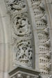 Rice University Lovett Hall stone carvings of squirrels & birds. Houston, TX.