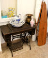 Singer sewing machine plus basin & pitcher at Buffalo Soldiers National Museum. Houston, TX.