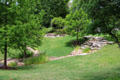 Reception grounds landscaping at Bayou Bend. Houston, TX.