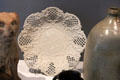 Salt-glazed stoneware plate from England at Bayou Bend. Houston, TX.