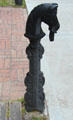 Hitching post at Nichols-Rice-Cherry House at Sam Houston Park. Houston, TX.
