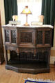 Sideboard cabinet in Staiti House at Sam Houston Park. Houston, TX.