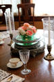 Dining room table centerpiece in Staiti House at Sam Houston Park. Houston, TX.