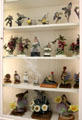 Collection of bird statuettes at Rienzi house museum. Houston, TX.