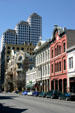 Streetscape along East 6th Street. Austin, TX.