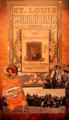 St Louis World's Fair poster featuring shooting exhibition by "Ad" Topperwein at Buckhorn Museum. San Antonio, TX.